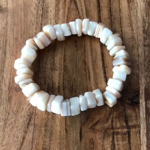 3/$25 Neutral Colors Bead Elastic Bracelet